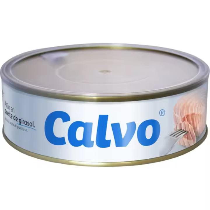 ATUN CALVO EN ACEITE DE GIRASOL, LATA 325GR, SABOR Y CALIDAD - 1