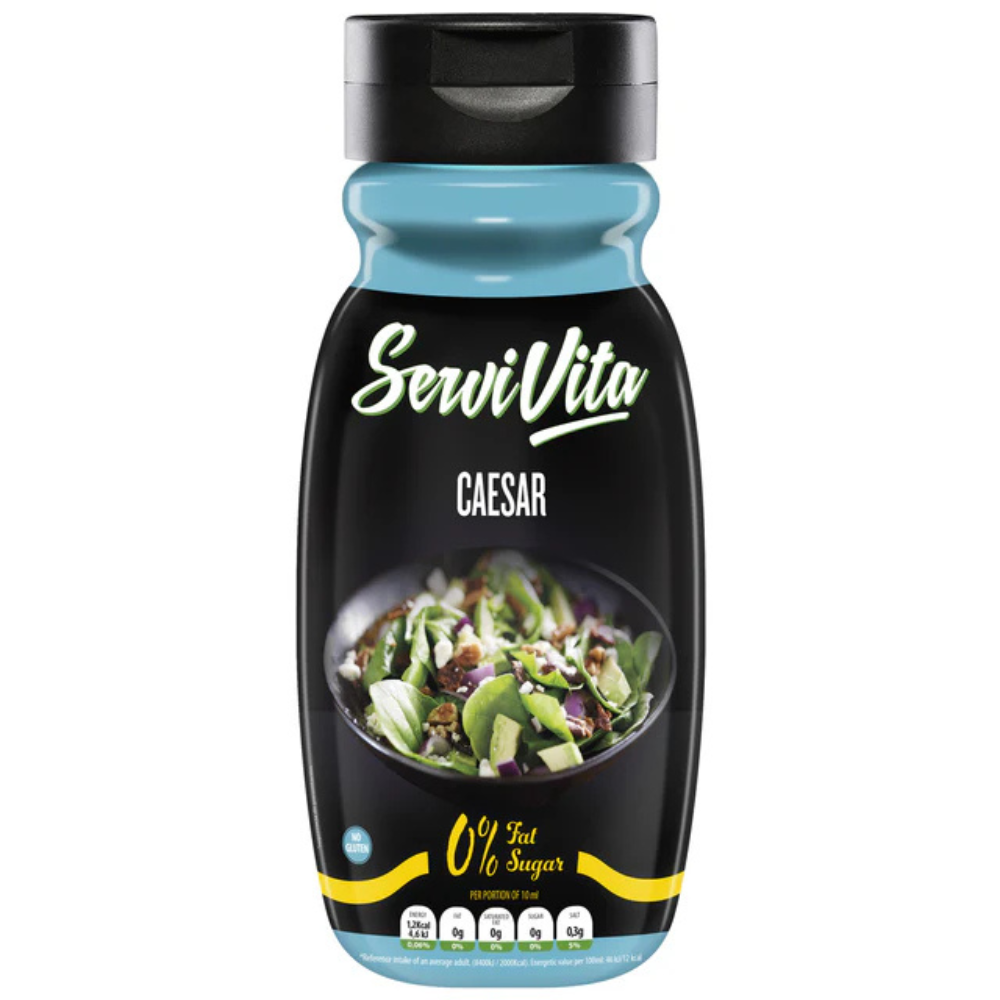 Salsa Zero Sabor Cesar Pack 2 unidades 320ml 0% Azúcares añadidos En ensaladas césar tradicionales 12 kcal por cada 100 m SERVIVITA