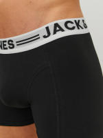 JACK & JONES SENSE Trunks Hombre Pack 3 Algodón Orgánico Negro, ropa interior hombre, boxer ajustado hombre - details 2