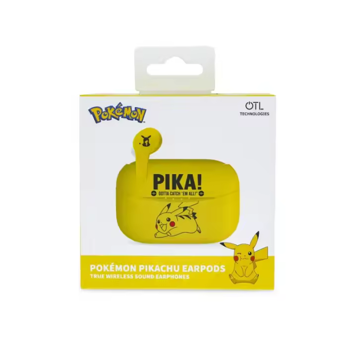 POKÉMON PIKACHU EARPODS BLUETOOTH V5.0 CON CAJA DE CARGA OTL Technologies - 1