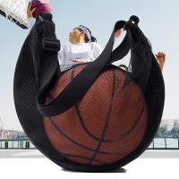 Bolsa De Almacenamiento Para Balones De Deporte Con Bolsillo De Cremallera Y Red De Soporte Deportivo Para Baloncesto - details 0