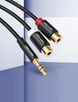 Cable AUX 3.5mm Macho a 2 Jacks RCA Hembra Vention Para iPhone Computadora Altavoces Estéreo Adaptador Y De Audio - details 8
