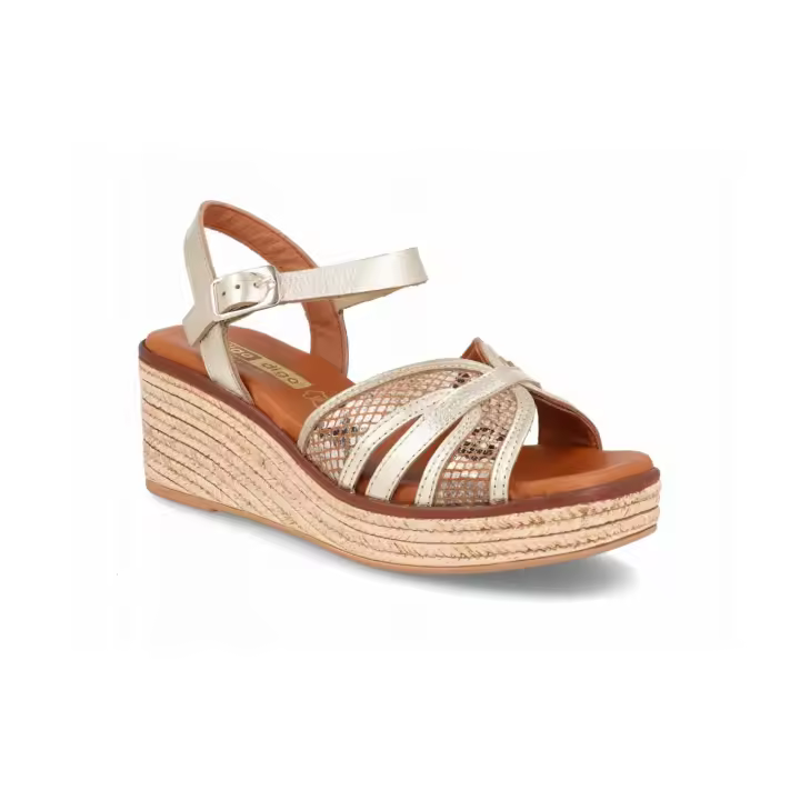 Sandalia Mujer 4812 de Cuña DIGO DIGO: Elegancia Artesanal y Confort Total Descubre el equilibrio perfecto entre estilo y comodidad con estas sandalias de cuña de la reconocida marca Viguera. Con un diseño de tiras entrelazadas que combina texturas lisas - 1