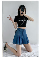 Shorts De Verano Para Mujeres De Talla Grande Vaqueros De Pierna Ancha Cintura Alta Denim Suelto Casual Falda Corta Femme - details 12