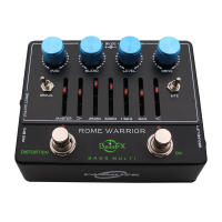 Pedal De Bass Profesional Fanmuzk Rome Warrior Con Igualador Gráfico De 6 Bandas Salida De Auriculares Y Entrada Auxiliar Para Bajo Eléctrico - details 3