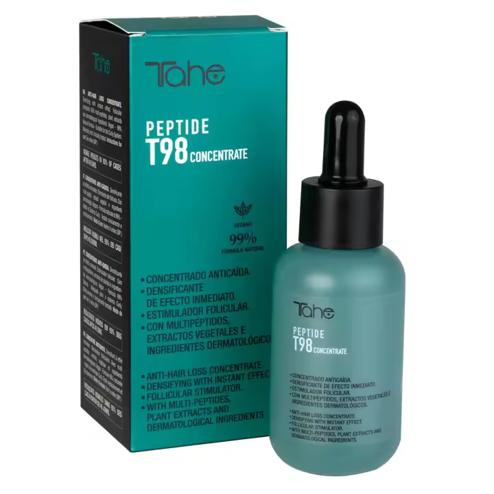 Tahe Concentrado anticaída densificante con multipéptidos Peptide T98 50 Ml. / Frena la caída y activa el crecimiento desde la raíz. - 1