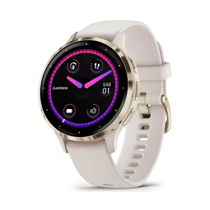 GARMIN Venu 3S Ivory + Soft Gold / Smartwatch 41mm - 1