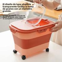 Contenedor De Almacenamiento Para Alimentos Para Perros Y Gatos 13/33LB Caja Seca Para Alimentos Para Mascotas Con Tapa Airtight Y Selladora Para Cocina Grano De Arroz - details 18