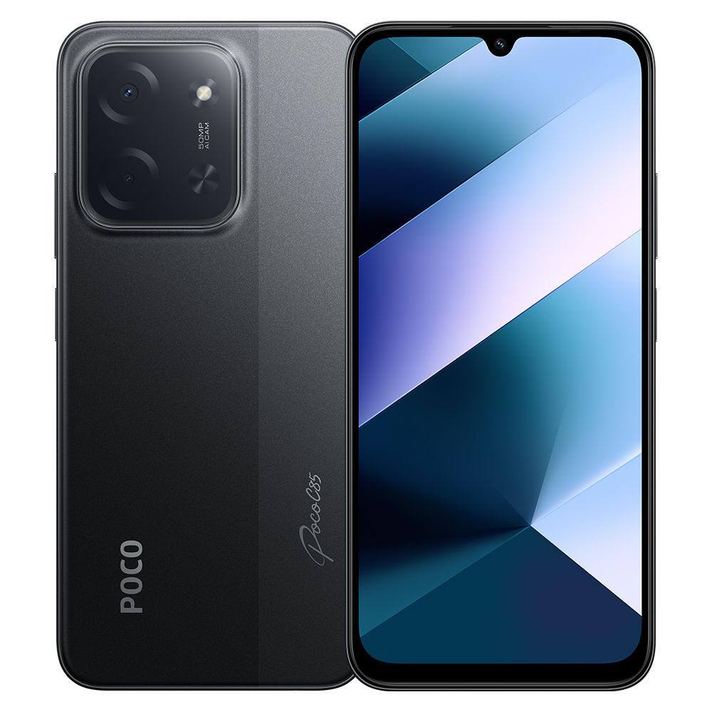 POCO C85 4G Smartphone,128GB/256GB,6000mAh battery,MediaTek Helio G81-Ultra,6.9",120Hz display,50MP Camera,IP64,Wi-Fi, Bluetooth 5.4,33W fast charging,Support Multi-Language and Google Play,1600x720 Dot Drop display