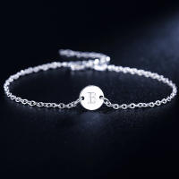 Pulsera De Plata 925 Con 26 Letras Para Mujer Joyería De Personalidad Para Boda Y Fiesta Encanto Pulsera Moda - details 3