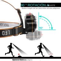 Linterna Frontal LED Potente Recargable 8LED Para Pesca Camping Caza Senderismo Lámpara De Cabeza Impermeable Con Modos De Iluminación Variable - details 2