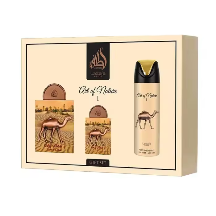 Set Regalo Art Of Nature Lattafa Pride Perfume Original Unisex Eau de Parfum 100 ml + Miniatura | Pack Lujo Árabe, Alta Duración, Fragancia Premium - 1