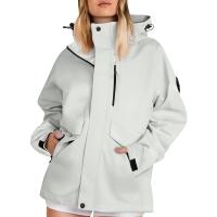 Chaqueta Windbreaker Vintage Y2K Para Mujer Estilo Coreano Streetwear Con Capucha Oversize Hip Hop Techwear Color Rosa - details 2