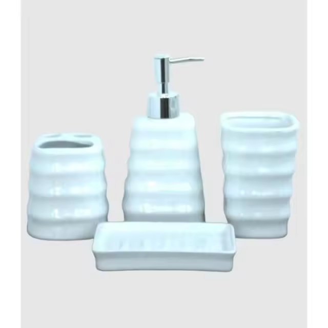 Set wc 4 piezas blanco -EkilikuaHome - 1