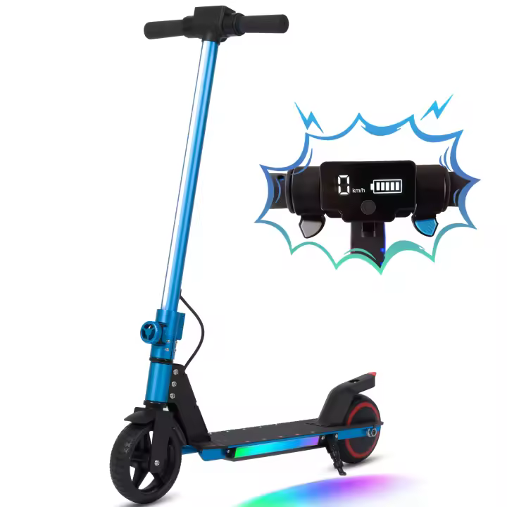 Patinete Eléctrico Plegable para Niños Luz de Seguridad LED Diseño Ligero para Facilitar el Portación Ideal para Viajes en Familia Divertido y Seguro para Niños y Niñas - 1
