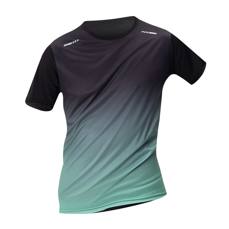 Pack De 4/1/2 Camisetas Deportivas Para Hombres Con Gradiente Secado Rápido Casual Manga Corta Multicolor Talla Mixta Running Fitness