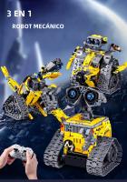 Modelo De Robot RC De 3 En 1 Para Niños Juguete De Bloques De Construcción De Camión Excavadora Y Bulldozer Regalo Para Niños - details 18
