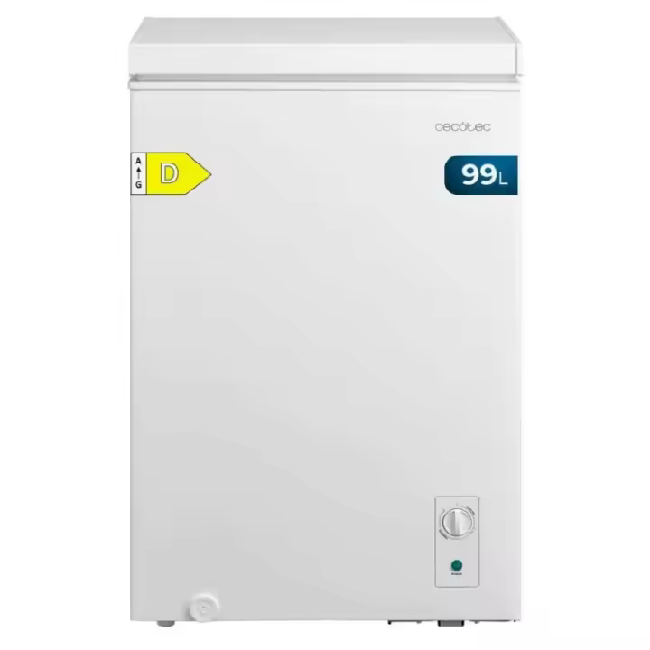 Cecotec Congelador Horizontal 99L Bolero CoolMarket Chest 99M White D. Cesta con Asas, Control Mecánico LED - 1