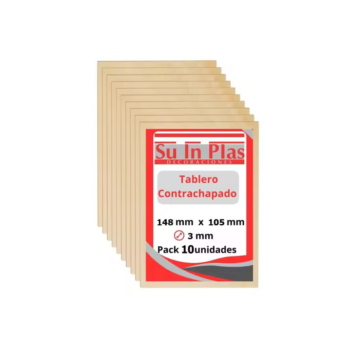 TABLERO CONTRACHAPADO DE OKUME DE 3 MM EN VARIAS MEDIDAS CORTE LASER, CNC, MANUALIDADES, BRICOLAGE SUINPLAS DE SUINPLAS DECORACIONES - 1