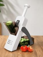 STARLEY-Mandolina De Cocina Vertical, El Cortador De Verduras Y Cortador De Patatas Manual, Ideal Para Cortar, Rallar, Picar o Rebanar Cualquier Alimento,Color verde,azúl,gris - details 0