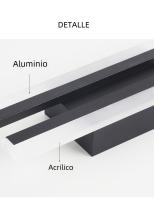 Lámpara De Pared Moderna LED Nordic 12W Negra Con Sombrilla De Acrílico Iluminación Dual Para Cocina Comedor Dormitorio - details 9