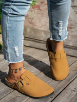 Zapatillas Casuales Para Mujer 2025 Nueva Modelo Temporada Completa Antideslizantes Moda Media Punta Sin Cierre Con Hebilla Adecuadas Para Interior Exterior Actividades Al Aire Libre - details 13