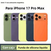 Funda De Silicona Líquida Para iPhone Con Magsafe Carga Inalámbrica Magnética Protección Contra Golpes Y Arañazos Sin Logo Compatible Con Modelos 17 16 15 14 13 pro Max - details 0