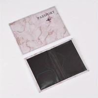 Carcasa De Pasaporte De Cuero PU Con Patrón De Mármol Funda Para Pasaporte De Viaje Accesorio De Viaje Resistente a Químicos - details 8