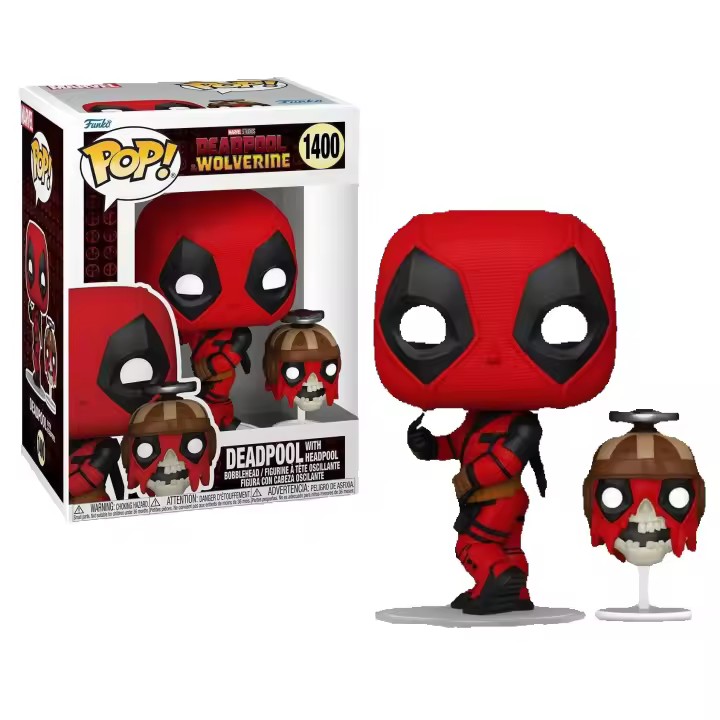 Funko Pop Deadpool With Headpool Deadpool Wolverine 1400 - 1