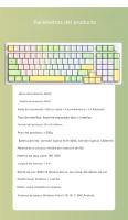 Teclado Mecánico AJAZZ AK992 Gaming RGB 100 Teclas Intercambio Caliente 5.0 Bluetooth Inalámbrico 2.4G USB Para PC Gamer Escritorio - details 7