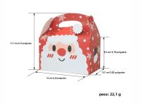 Caja De Regalo De Navidad 4/8/12pcs Papel Kraft Santa Claus Snowman Reindeer Elf Paquete De Galletas Decoración De Fiesta De Año Nuevo - details 0