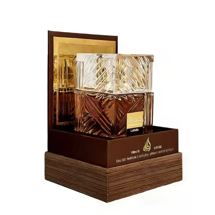 KHAMRAH QAHWA BY LATTAFA - Eau de Parfum Unisex 100 ml,Fragancia Oriental Especiada con Notas de Café Arabica y Vainilla,Aroma Lujoso y Duradero - 1