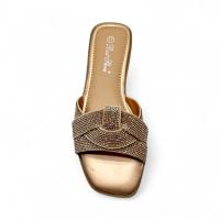 Calzados soraia,✨ Sandalias Planas de Mujer con Brillos – Mules Elegantes con Tiras Trenzadas y Pedrería – Zapatos Abiertos de Verano para Fiesta, Playa, Casual o Noche ✨ Bohemio Básico - details 11