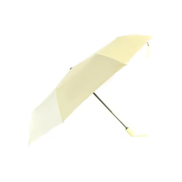 Biggdesign Paraguas Plegable Automático Moods Up Amarillo UV Unisex Pongee Fibra Vidrio - 1