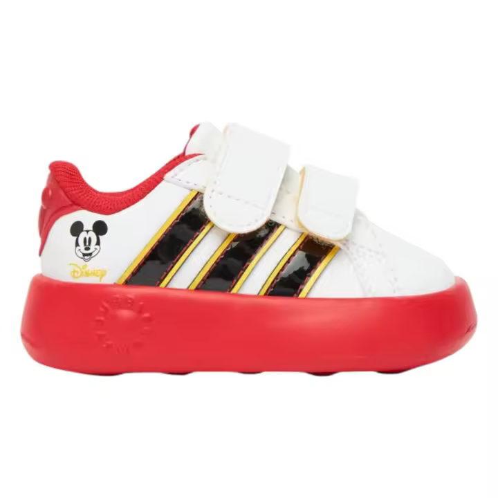 Zapatillas Adidas Grand Court 2.0 Cf I Mickey Disney Blancas Negro Rojo Jq8070 Casual Niño - 1