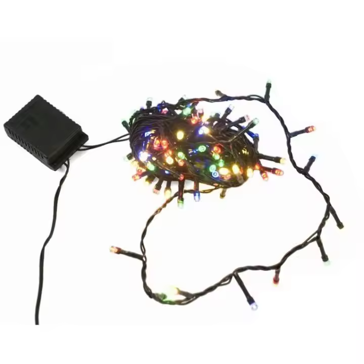 Guirnalda cordón LED uso doméstico led 120 luces exterior 5+5 metros multicolor - 1