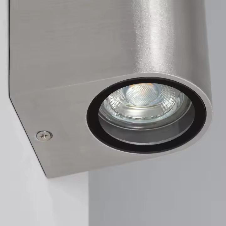 Ledkia Aplique de Pared Exterior Aluminio Gala Plateado - 1