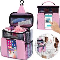 Bolsa De Viaje Portátil Con Bolsillo Para Teléfono Y Tapa Impermeable Bolsa De Ducha De Secado Rápido Para Baño Para Mujeres - details 9