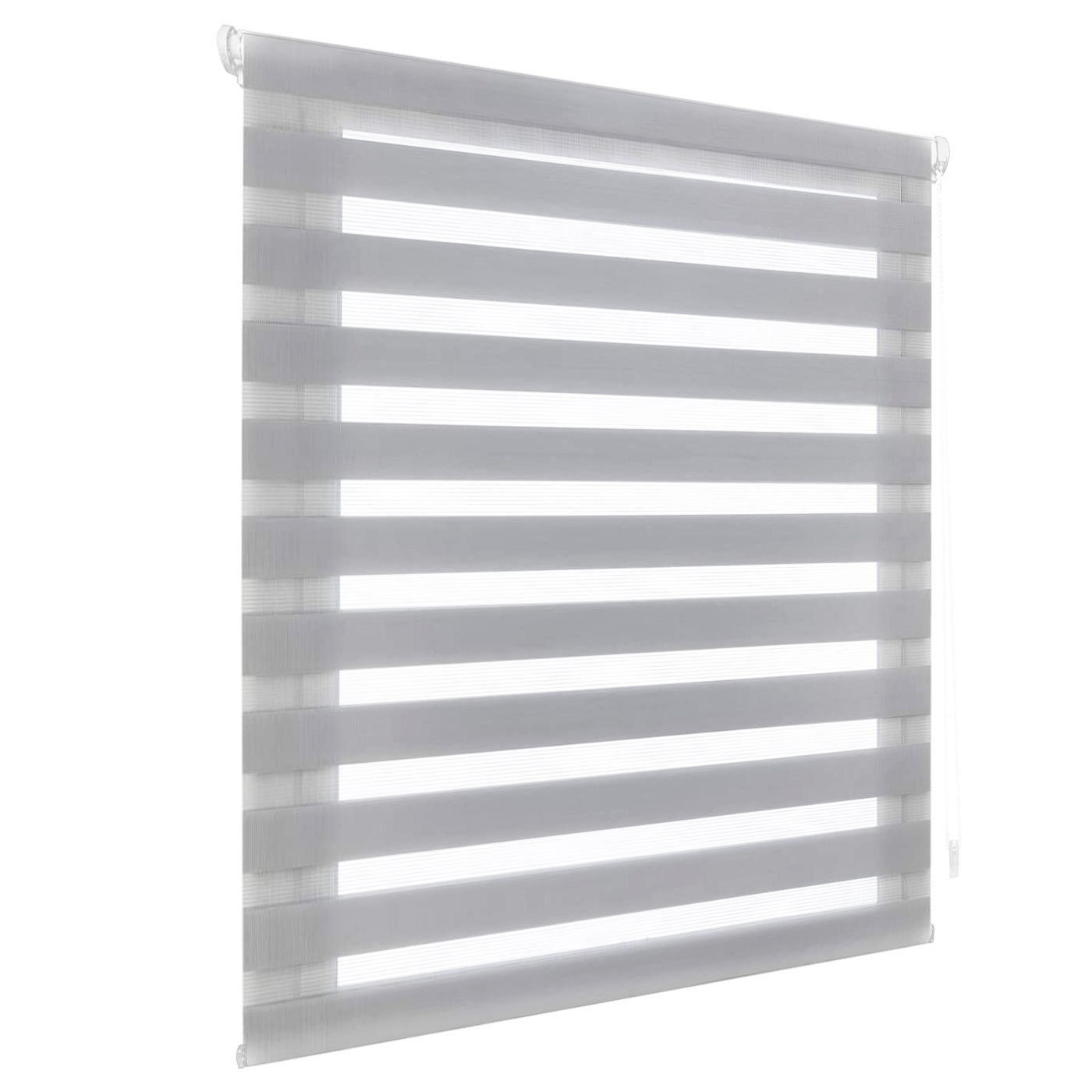 Estor Enrollable de Doble Capa con Tiras Translúcidas y Oscurecidas, Noche y Día, Ideal para Ventanas, translúcido y oscurecido Persiana Enrollable para Ventana. Fácil de Instalar