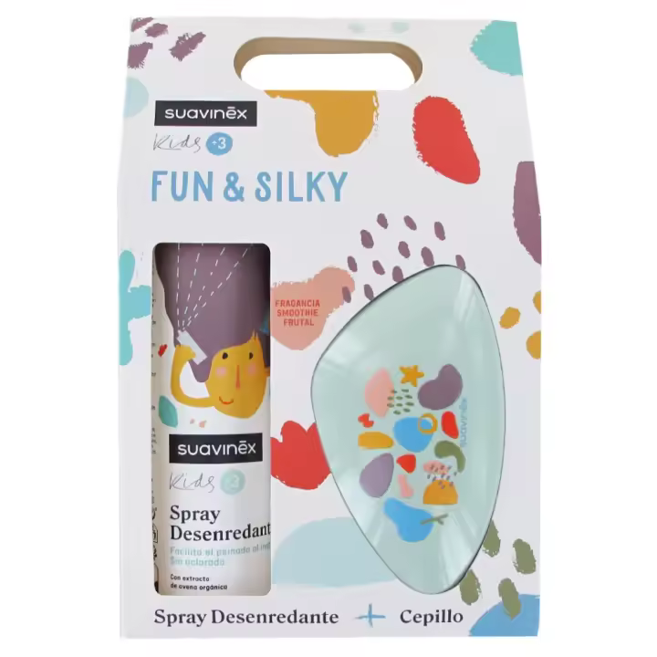 Suavinex pack spray desenredante 250ml +Cepillo desenredante - 1