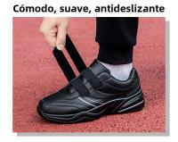 Zapatillas De Deporte Casuales Para Hombre Cuero Ajustable Con Hebilla Y Cierre Blanco Zapatillas Deportivas Masculinas Tenis - details 22