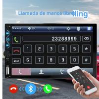 Reproductor Multimedia Para Coche 7' Pantalla Táctil Full HD 2 Din Con Carplay Android Auto Cámara De Retroceso Y Lienzo De Espejo USB AUX FM - details 1
