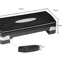 T-LoVendo Plataforma Step aeróbic Fitness en casa Regulable en 2 Alturas de 68 x 28 x 10/15 cm, Base Antideslizante, Ideal piernas y glúteos, Ejercicio Cardio, Peso máx. 150 kg, Equipo de Gimnasio - details 1