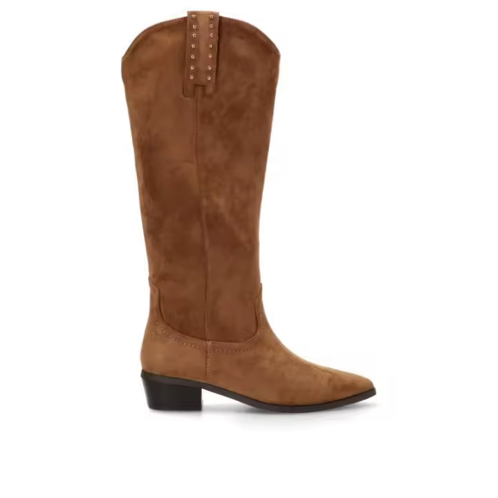 Bota Campero Etika - Mujer - Tacón Medio - Modelo 110552 - Color Camel - 1