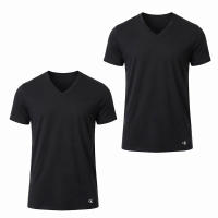 Calvin Klein-Pack 2 Camisetas Interiores Hombre Cotton Stretch Cuello V NP2929O Calvin Klein-Pack 2 Camisetas Interiores Hombre Cotton Stretch Cuello V NP2929O
