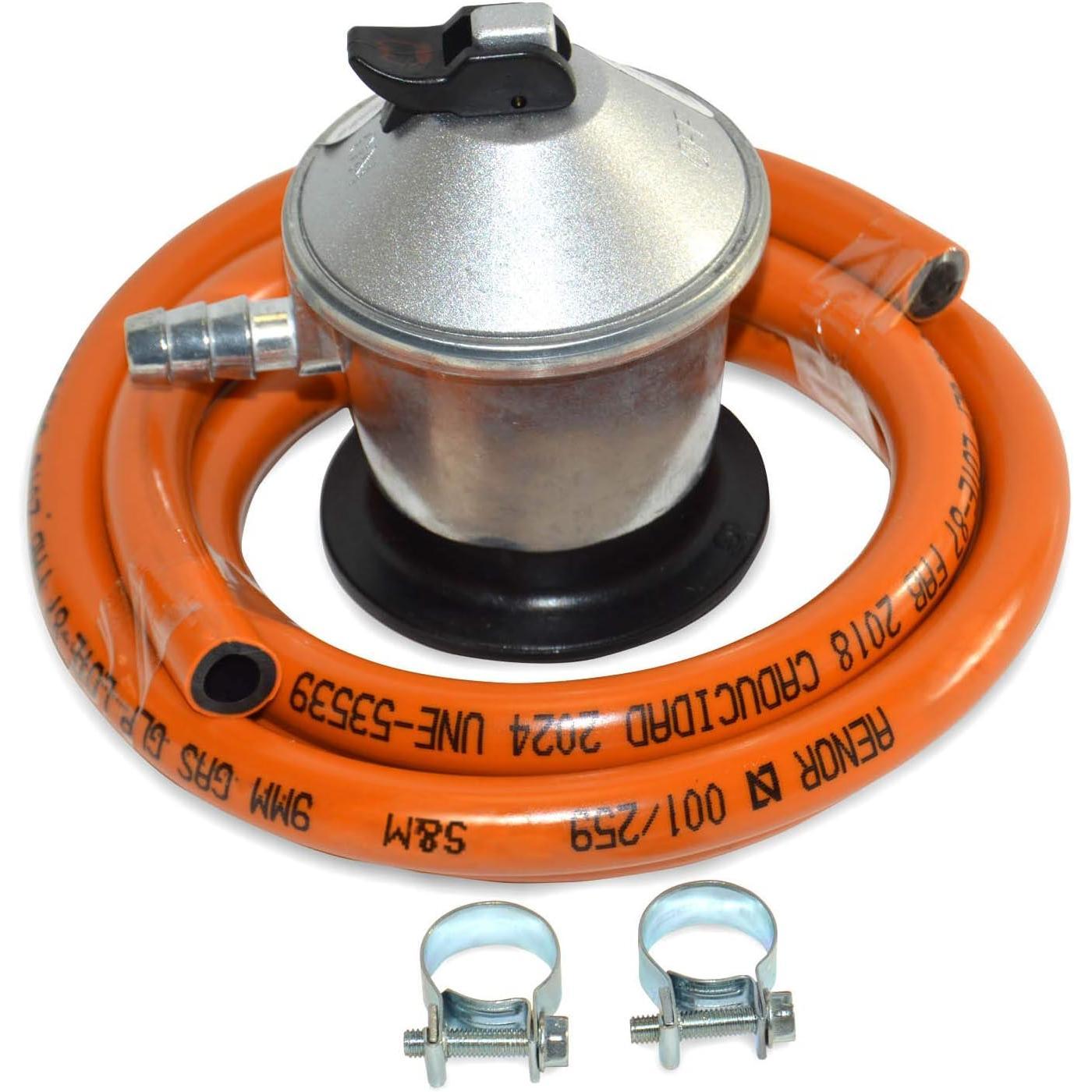Hornillo de Gas Portátil para Cocina Exterior ,Ideal para Camping, Paellas y Caza, con Quemador de Alta Potencia y Estructura Metálica Reforzada