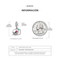 Encantos De Viaje Para Café Plata Charms Para Perros Y Gatos Corazón De Cuentas Adecuados Para Pulsera Original DIY Tendencia Clásica Vintage Romántica - details 232