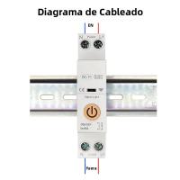 Interruptor De Circuit Breaker WiFi Tuya Smart Life 63A 1P+N Con Timer Control Remoto Y App Compatible Con Alexa Y Google Home - details 11