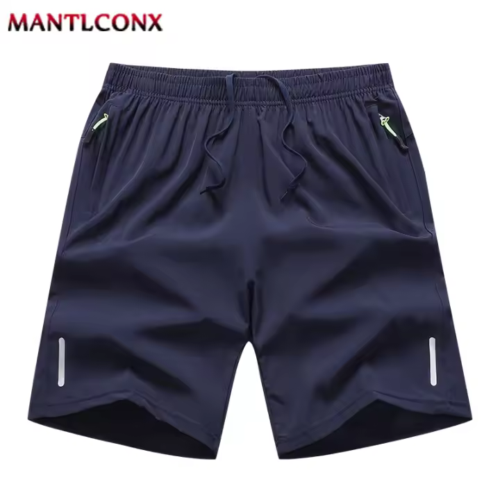 Shorts De Verano Para Hombre Quick Dry Fitness Running Deportivos Pantalones Cortos Casual Clásicos Con Bolsillos Cintura Media Talla M a XXXL Colores Negro Gris Oscuro Azul Oscuro - 1