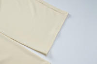 Dulzura Conjunto De Pantalones Casuales De 2 Piezas Suéter De Cuello Redondo Manga Larga Abrigo Sólido Pantalones De Pierna Ancha Clubwear Fiesta - details 14